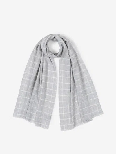 FEDELI FEDELI CHECKERED MOTIF SCARF