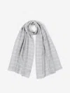 Fedeli Checkered Pattern Scarf In Checkered Motif