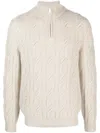 Fedeli Chunky-knit Wool-blend Jumper In Neutrals