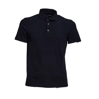 Fedeli Classic Regular Fit Polo T-shirt For Men In Blue