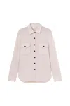 Fedeli "corviglia" Overshirt In Cashmere In White