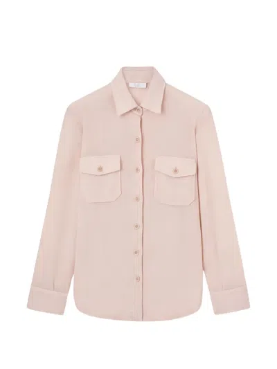 Fedeli Corviglia Pocket Button Shirt Jacket In Neutral