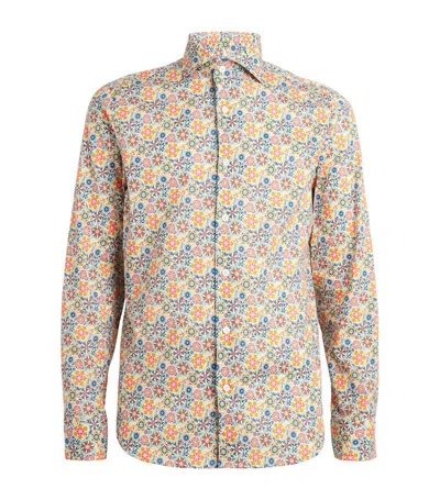 Fedeli Cotton-blend Sean Shirt In Multi