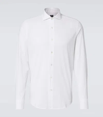 Fedeli Cotton-blend Shirt In White