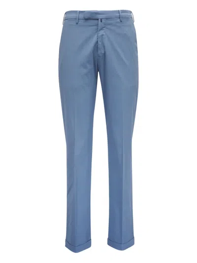 Fedeli Cotton Chinos In Blue