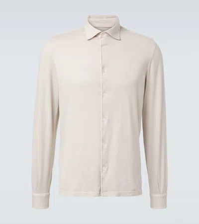 Fedeli Cotton Jersey Shirt In Multi