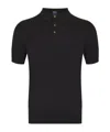 Fedeli Cotton Polo In Black