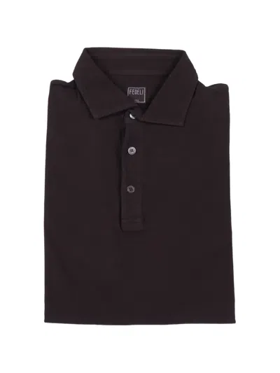 Fedeli Cotton Polo Shirt In Brown