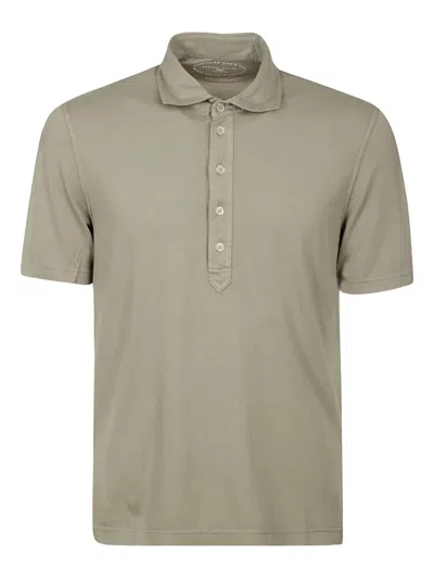 Fedeli Cotton Polo Shirt In Gray