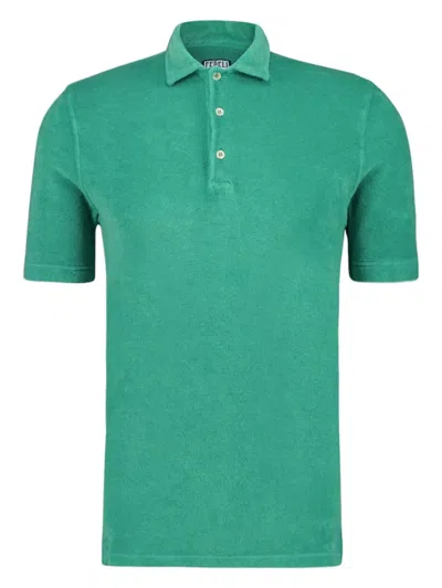 Fedeli Cotton Polo Shirt In Green