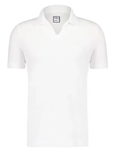 Fedeli Cotton Polo Shirt In White
