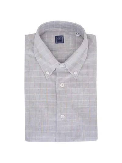 Fedeli Cotton Shirt In Gray