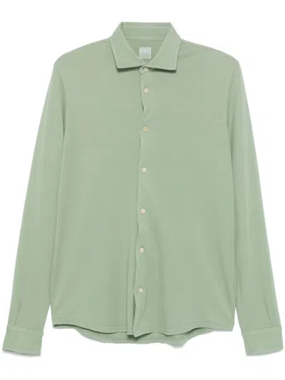 Fedeli Cotton Shirt In Green