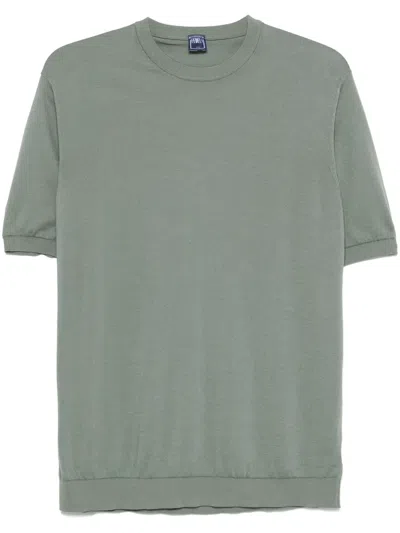 Fedeli Cotton T-shirt In Green