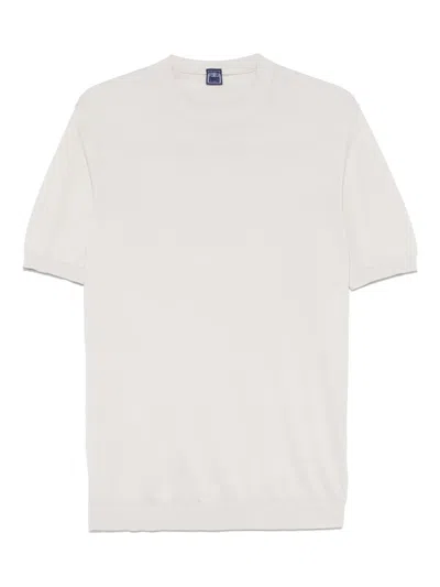 Fedeli Cotton T-shirt In Neutrals