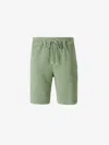 Fedeli Cotton Terry Bermuda Shorts In Green