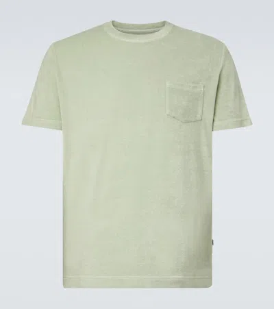 Fedeli Cotton Terry T-shirt In Green
