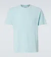 Fedeli Cotton Terry T-shirt In Blue