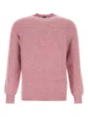 Fedeli Melange Dark Pink Cashmere Sweater In Pink