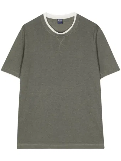 Fedeli Crew-neck Knitted Top In Green