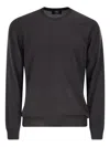 Fedeli Argentina Crew Neck Sweater In Superfine Wool In Multi