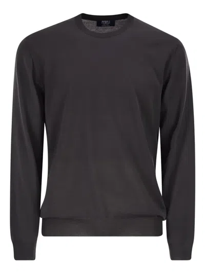 FEDELI CREW-NECK LONG-SLEEVES SWEATER