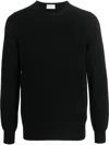 Fedeli Crew-neck Pullover Jumper In Black