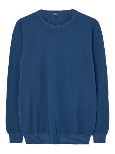 Fedeli Crew-neck Sweater In Blue
