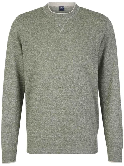 Fedeli Crew Neck Sweater In Green