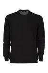 FEDELI FEDELI CREW-NECK SWEATER IN SUPERFINE VIRGIN WOOL