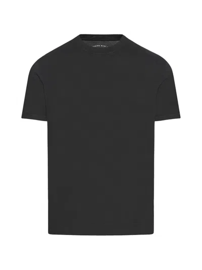 Fedeli Crew-neck T-shirt In Black