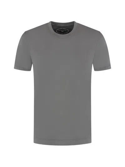 Fedeli Crew-neck T-shirt In Gray