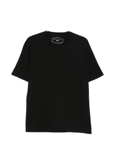 Fedeli Crew-neck T-shirt In Black