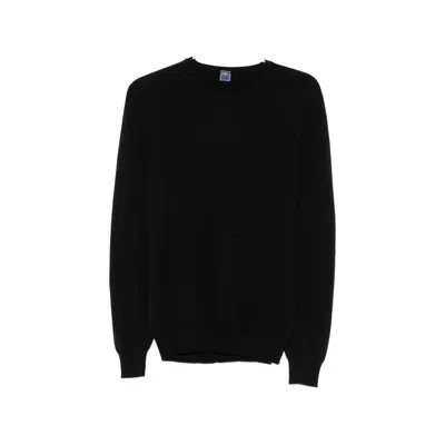 Fedeli Crew-neck Long-sleeve Sweater In Transparent