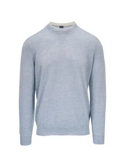 Fedeli Crew-neck Sweater In Blue