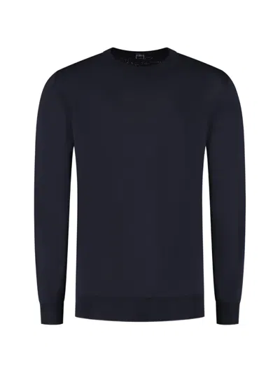 Fedeli Crew-neck Sweater In Blue