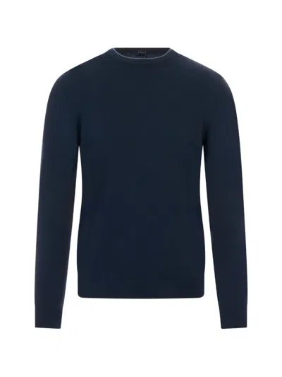 Fedeli Crew-neck Sweater In Blue