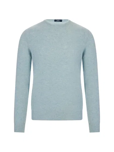 Fedeli Crew-neck Sweater In Blue