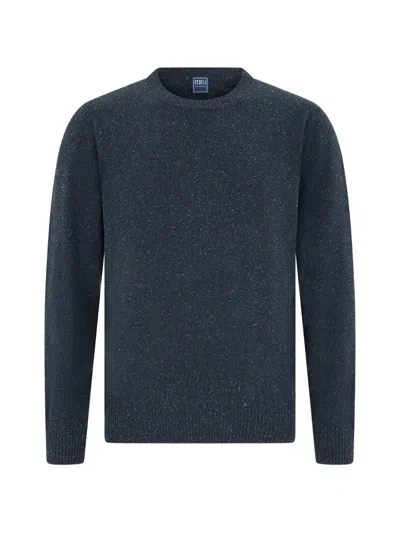 Fedeli Crew-neck Sweater In Black