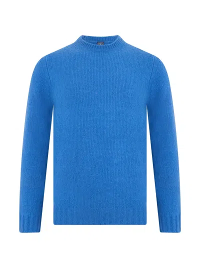 Fedeli Crew-neck Sweater In Blue