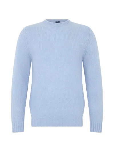 Fedeli Crew-neck Sweater In Blue