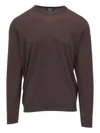 Fedeli Crewneck Sweater In Brown