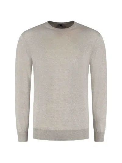 Fedeli Crew-neck Sweater In Neutral