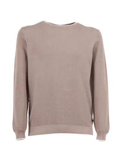 Fedeli Crew-neck Sweater In Neutral