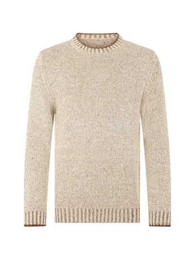 Fedeli Crew-neck Sweater In Neutral
