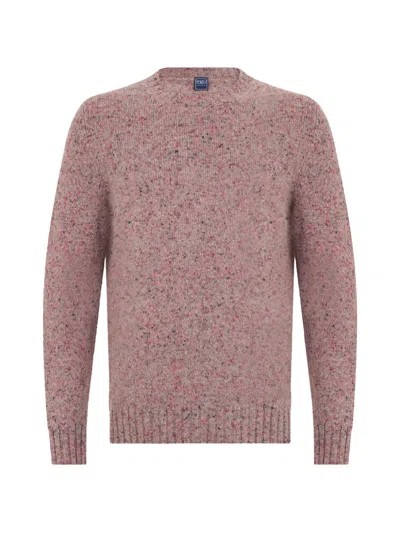 Fedeli Crew-neck Sweater In Pink
