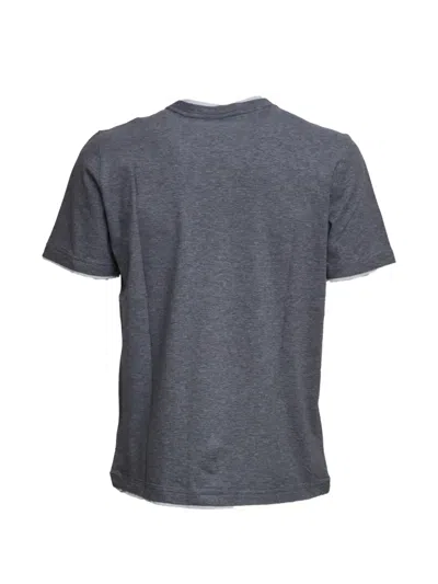 Fedeli Crewneck T-shirt In Gray