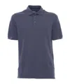 Fedeli Man Polo Shirt Midnight Blue Size 48 Cotton In Blue