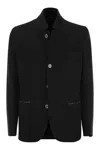 Fedeli Men's Cashmere Reversible Sport Coat In Black