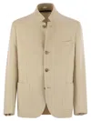 Fedeli Damon - Double Flanel Cashmere Blazer In Multi